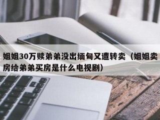 姐姐30万赎弟弟没出缅甸又遭转卖（姐姐卖房给弟弟买房是什么电视剧）