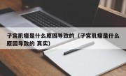 子宫肌瘤是什么原因导致的（子宫肌瘤是什么原因导致的 真实）