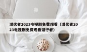 潜伏者2023电视剧免费观看（潜伏者2023电视剧免费观看潜行者）