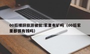 00后裸辞旅游被批:家里有矿吗（00后家里都很有钱吗）