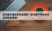 武汉最大黑社会头目落网（武汉最大黑社会头目落网的是谁）