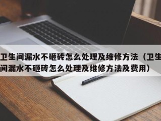 卫生间漏水不砸砖怎么处理及维修方法（卫生间漏水不砸砖怎么处理及维修方法及费用）