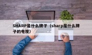 SHARP是什么牌子（sharp是什么牌子的电视）