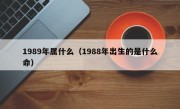 1989年属什么（1988年出生的是什么命）